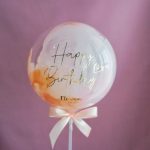 "Happy Birthday" in peach + pink +RM39.00